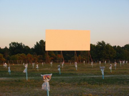 Getty 4 Drive-In Theatre - Screen - Photo From Water Winter Wonderland (newer photo)